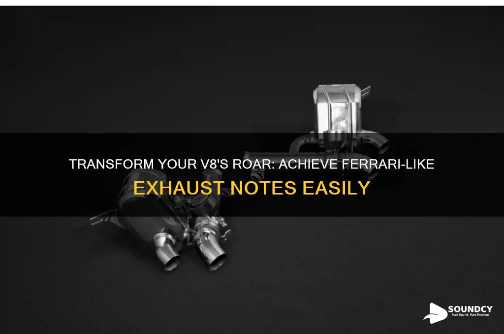 how to make a v8 sound like a ferrari