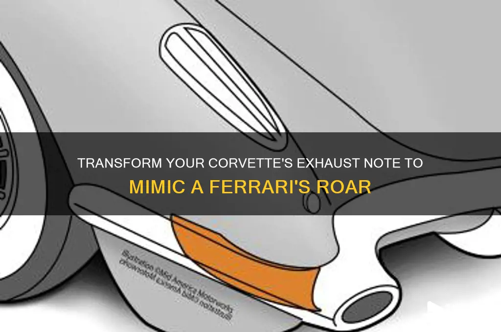 how to make a vette sound like a ferrari