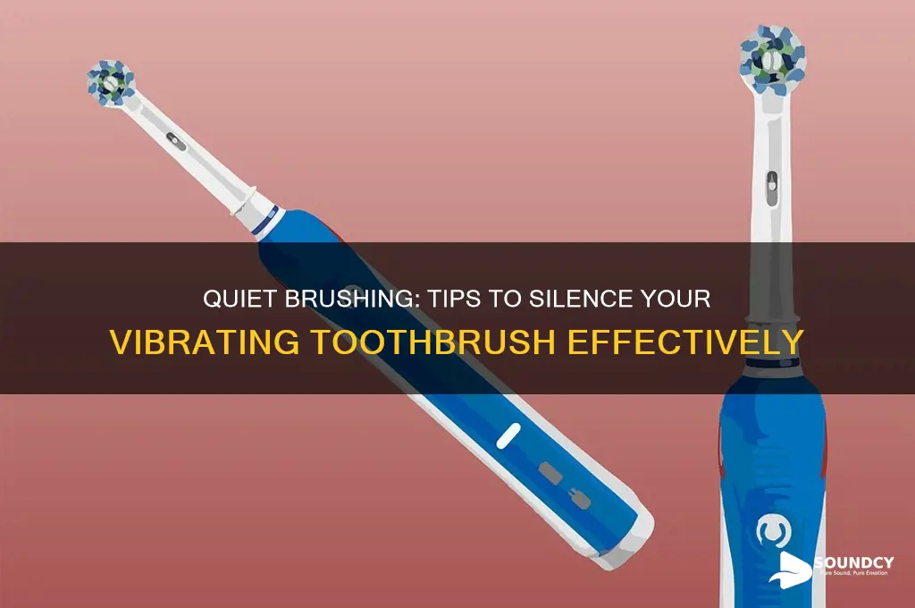 how to make a vibrating tooth brush sound quiet