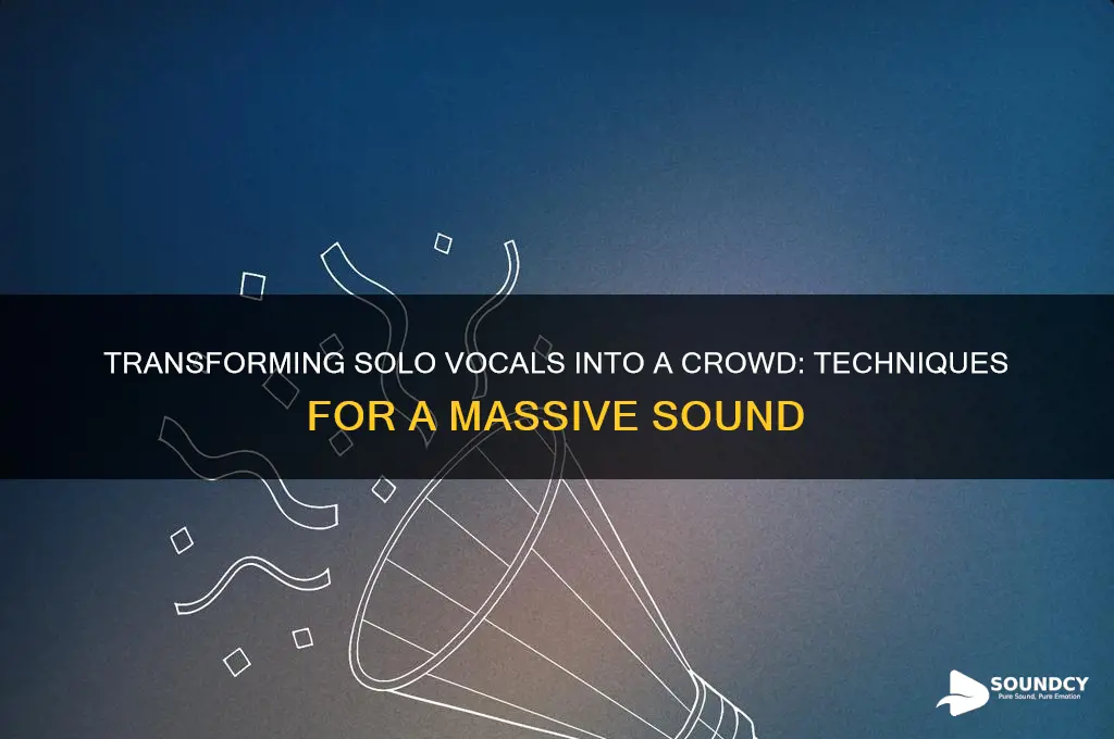 how to make a vocal sound like a crowd
