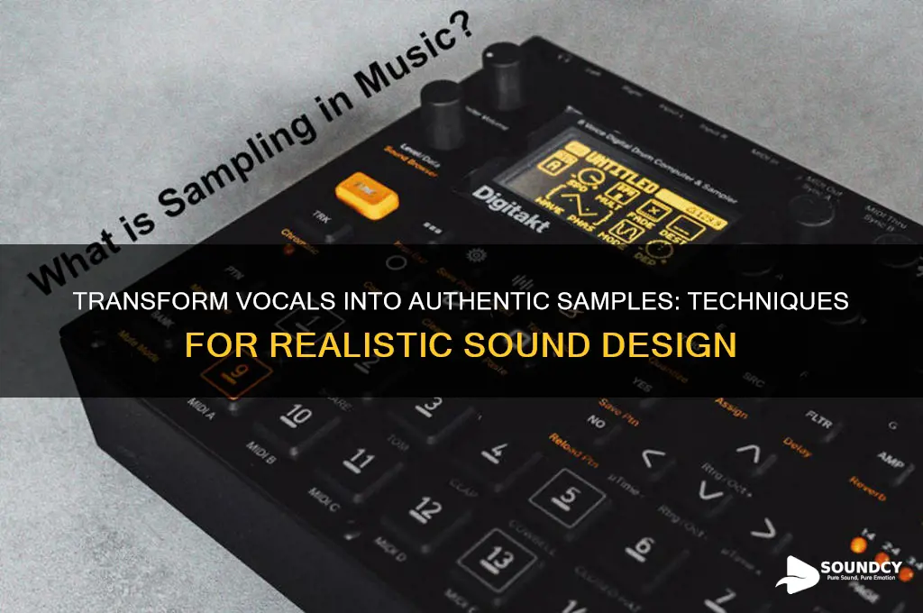 how to make a vocal sound like a sample