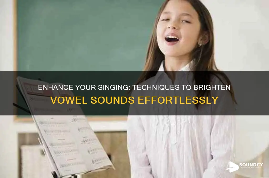 how to make a vowel sound brighter when singing