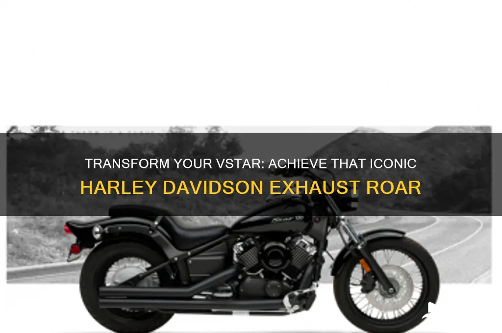 how to make a vstar sound like a harley