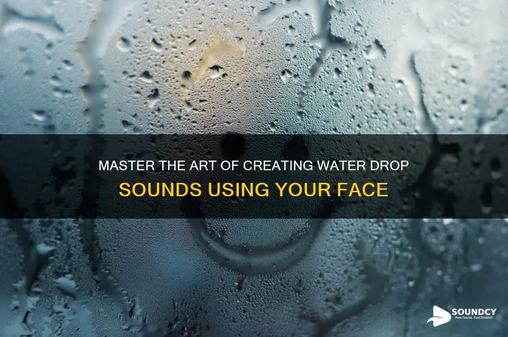 how to make a water drop sound with face