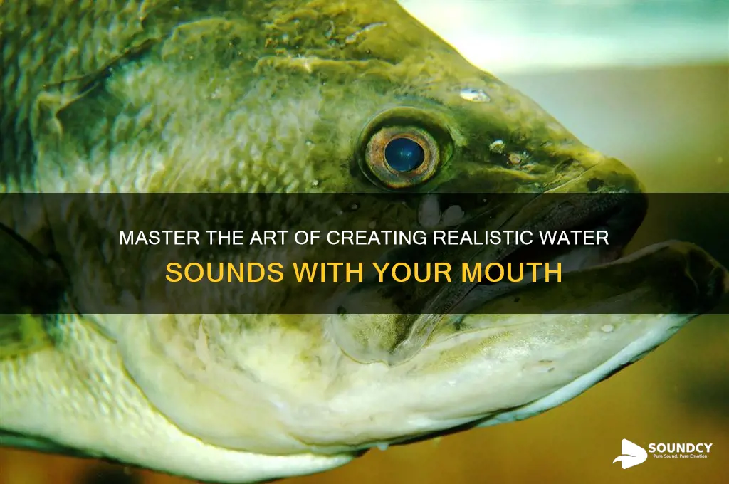 how to make a water sound from your mouth