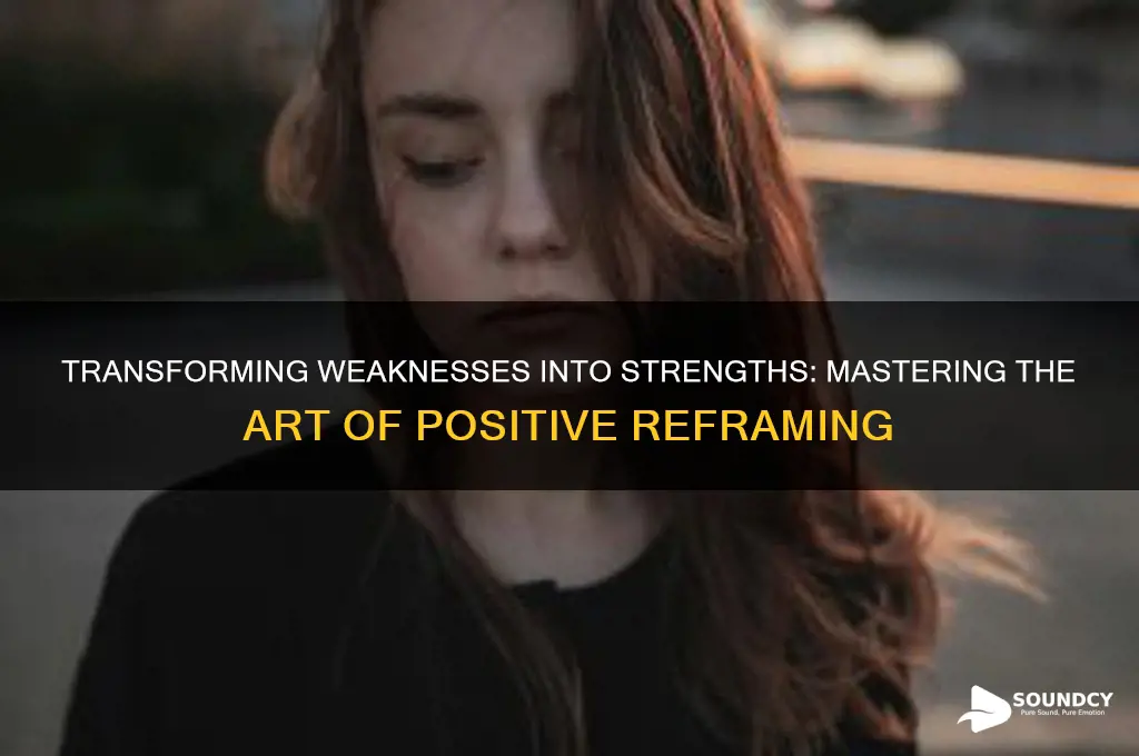 how to make a weakness sound like a strength