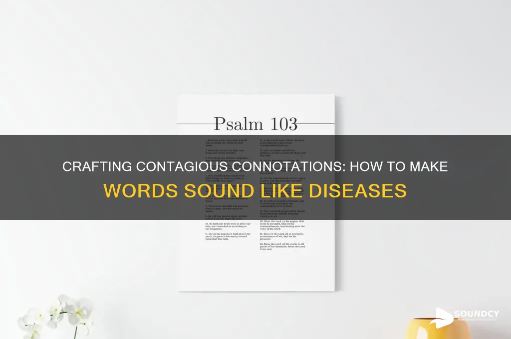 how to make a word sound like a disease