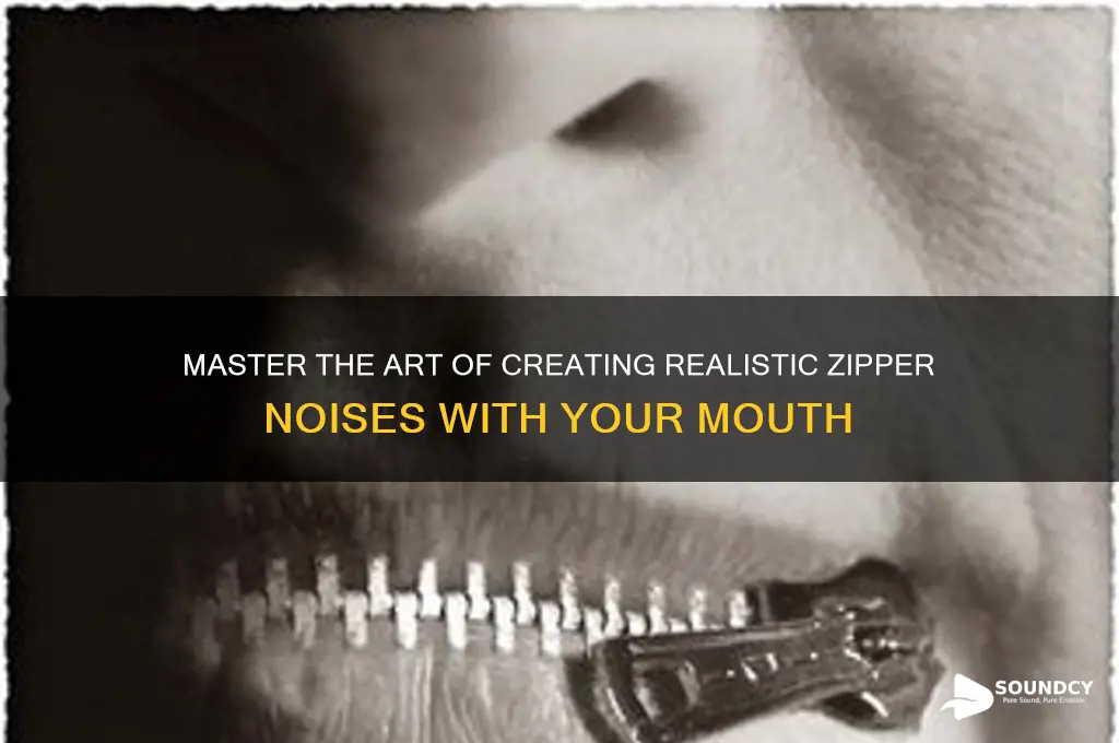 how to make a zipper sound with your mouth