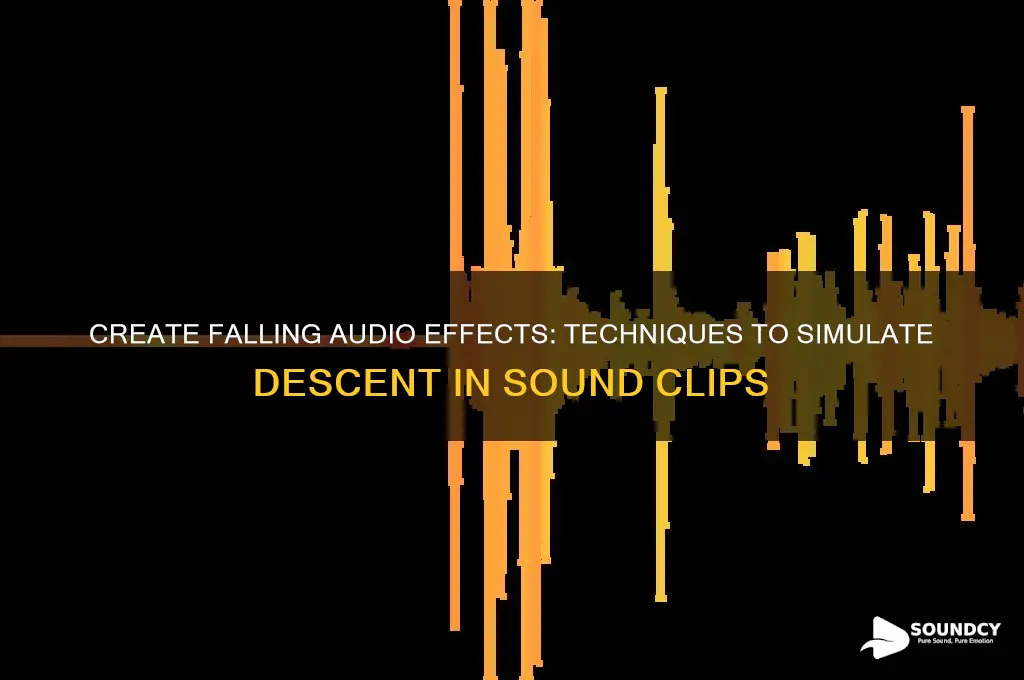 how to make aaudio clip sound like its falling