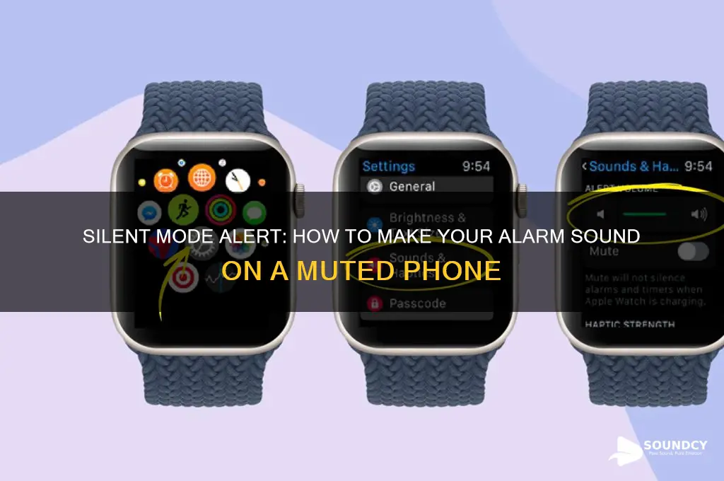 how to make alarm sound when phone is silent