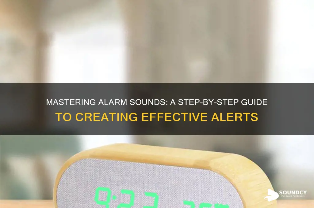 how to make alarm sound