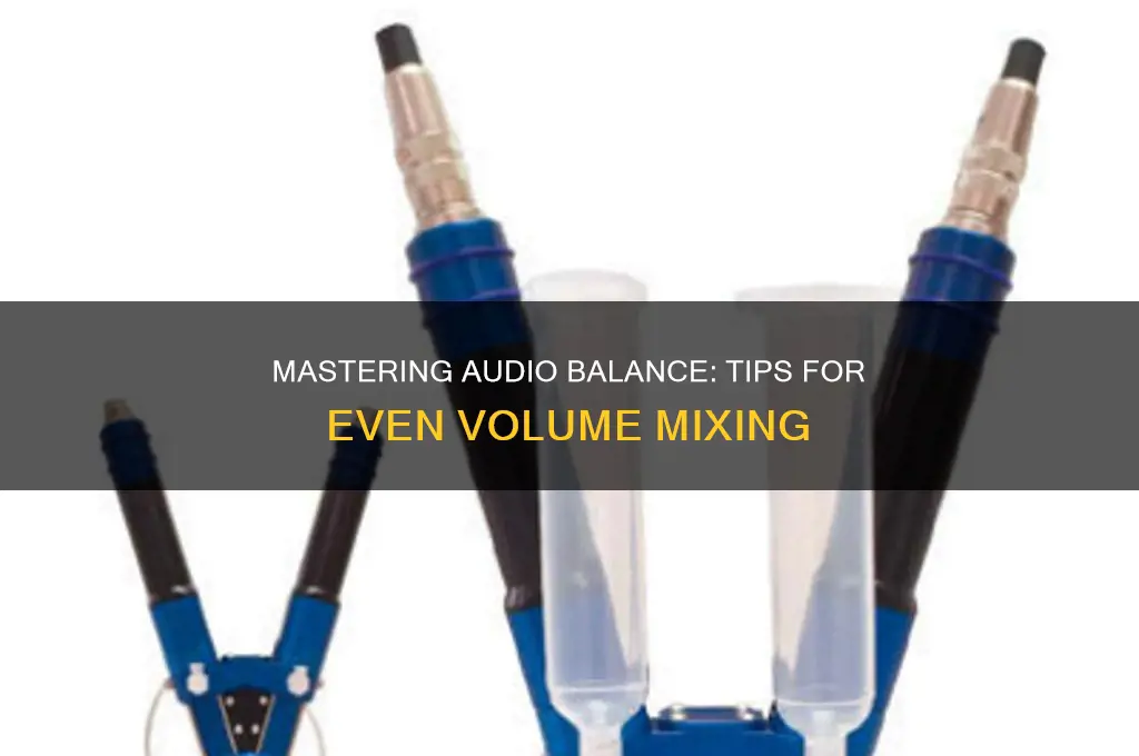 how to make all sounds even on volume mixer