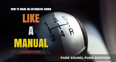 Transform Automatic Transmissions: Techniques to Mimic Manual Shifting Sounds