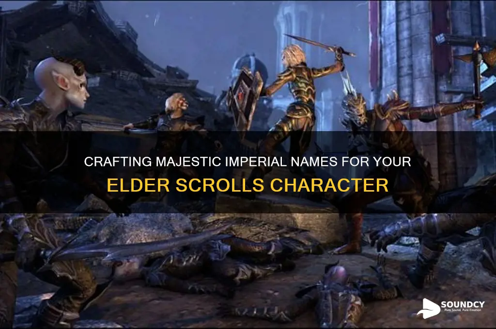 how to make an elder scrolls imperial sounding name