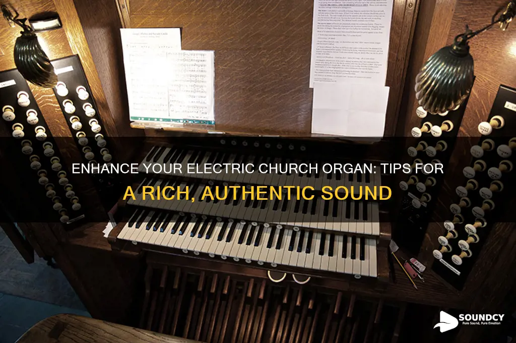 how to make an electric church organ sound okay