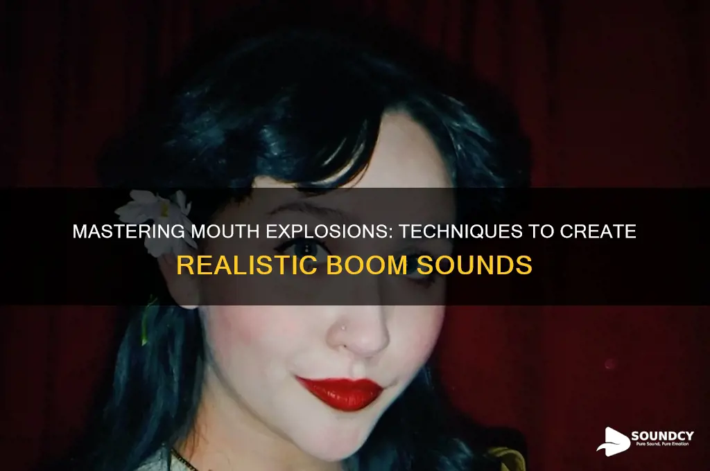 how to make an explosion sound with your mouth