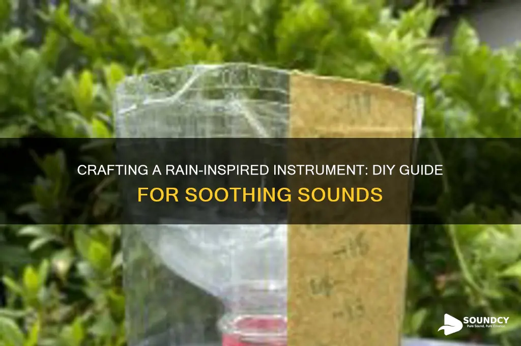 how to make an instrument that sounds like rain
