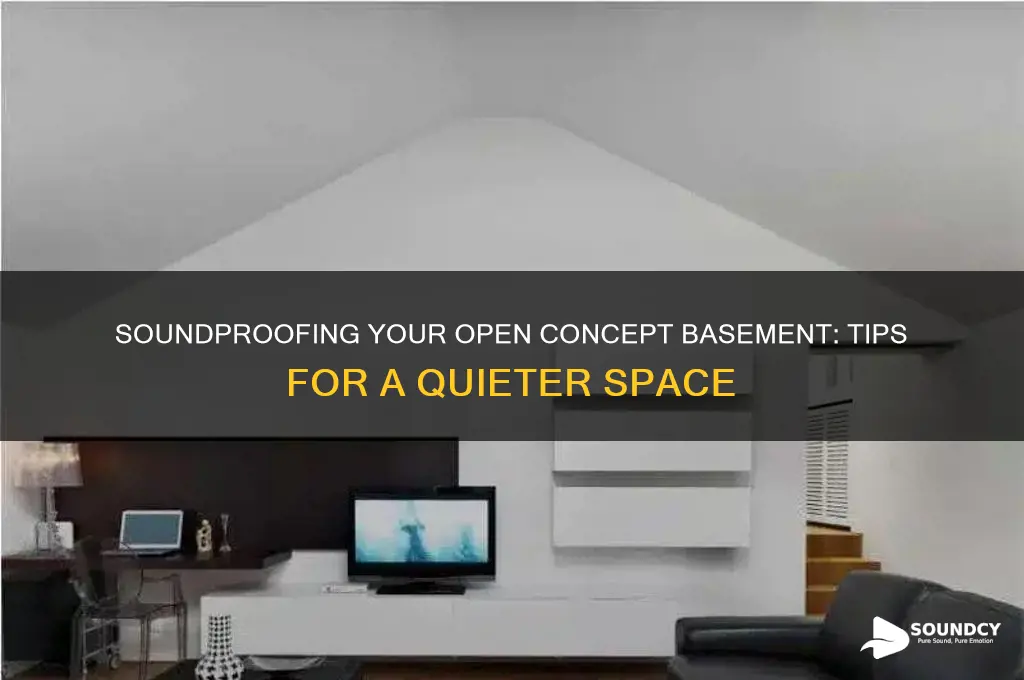 how to make an open concept basement sound proof
