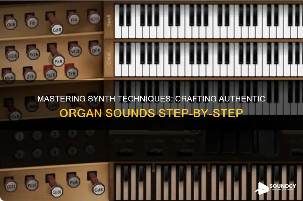 how to make an organ sound on a synth