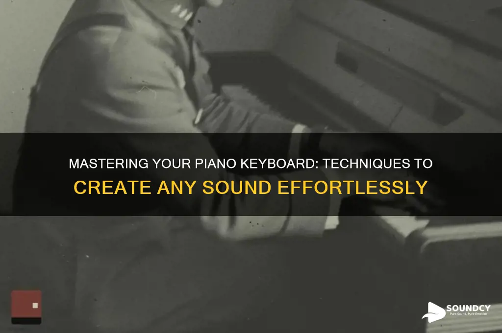 how to make any sound on my piano keyboard