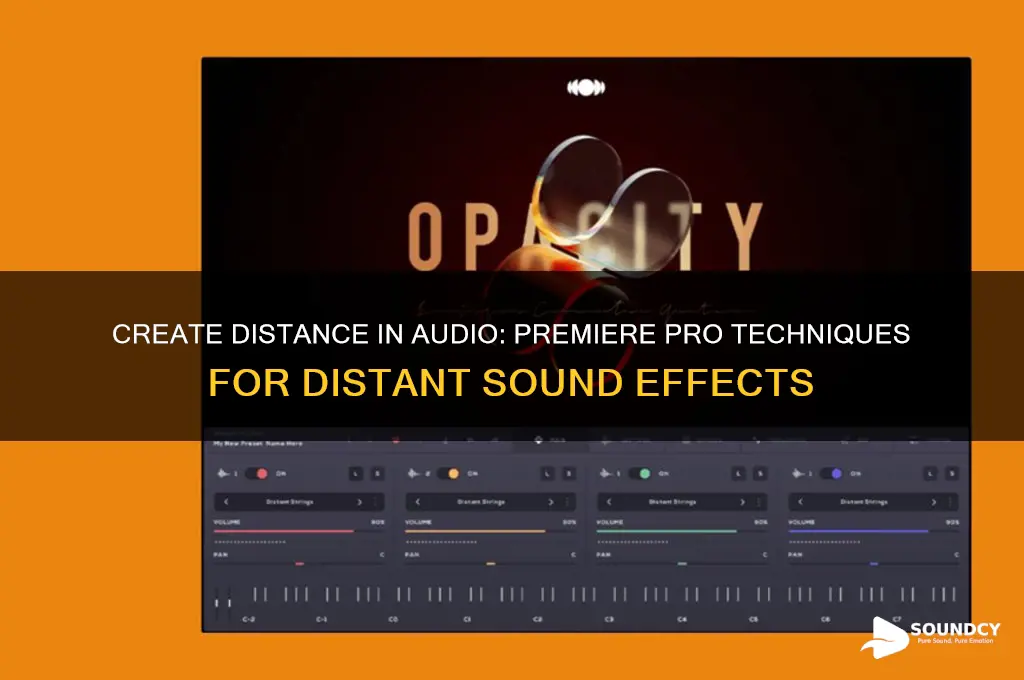 how to make audio sound far away in premiere
