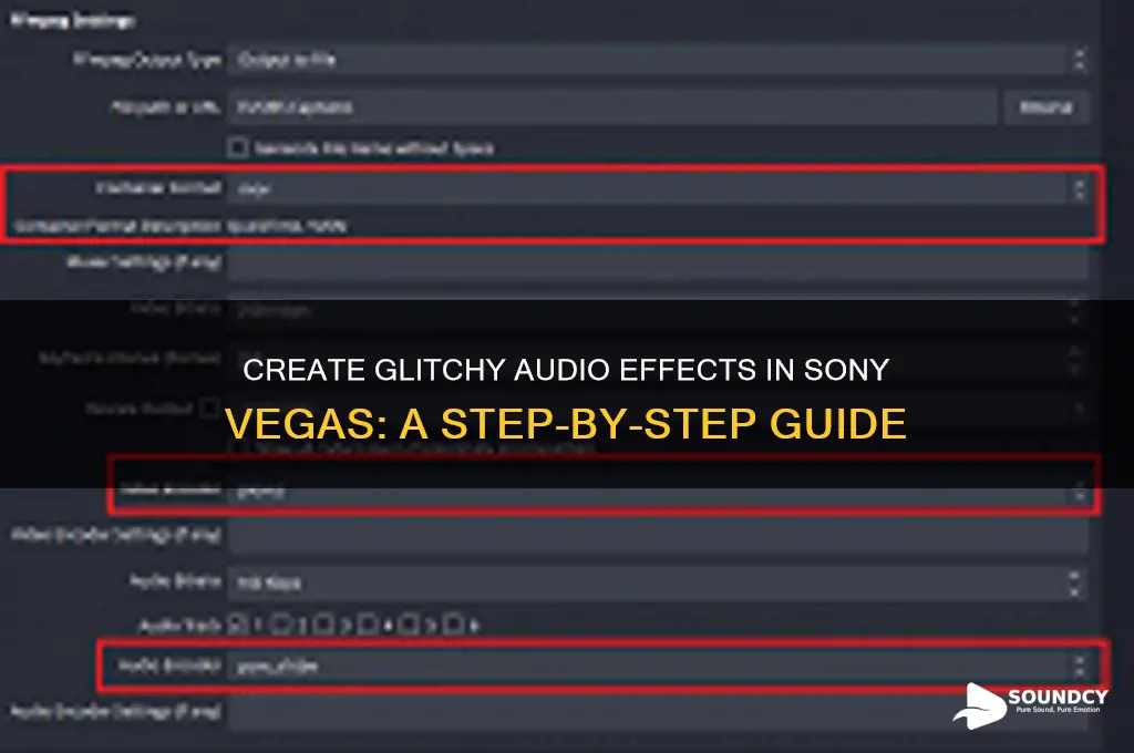 how to make audio sound glitchy in sony vegas