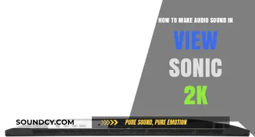 Mastering Audio Setup: Enhance Sound in ViewSonic 2K Displays