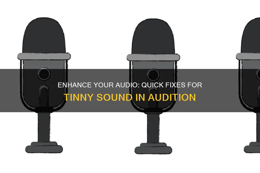 how to make audio sound less tinny in audition