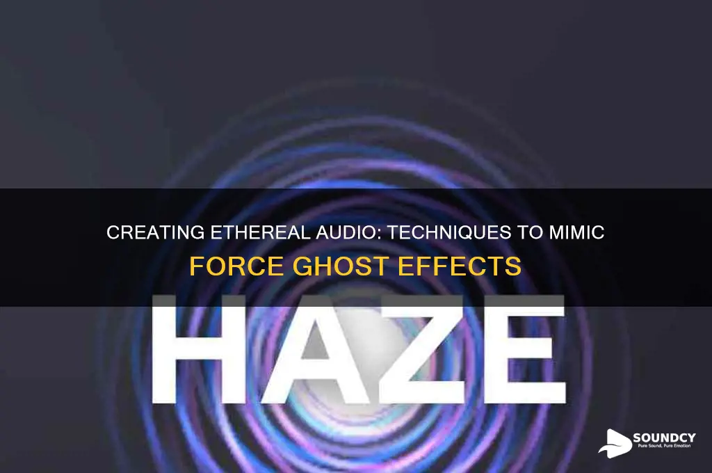 how to make audio sound like a force ghost