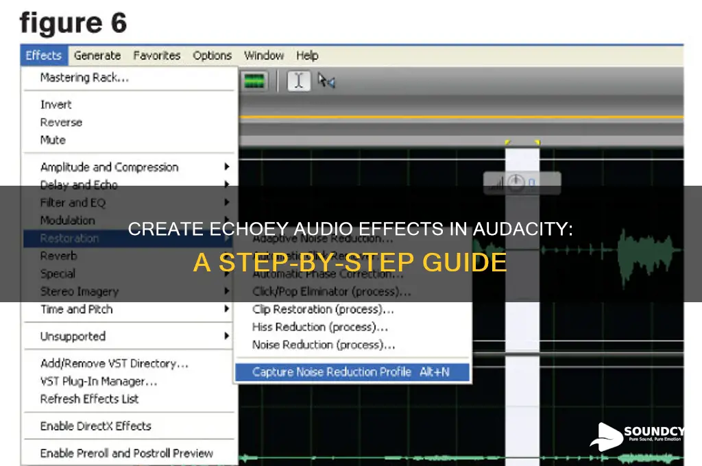 how to make audio sound like its echoey audacity