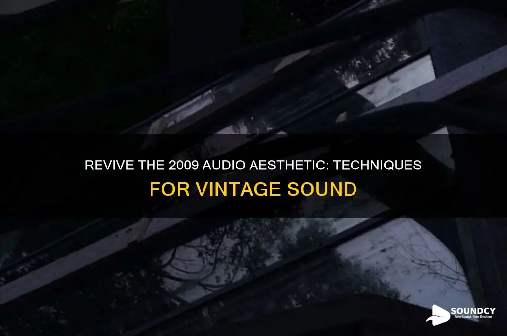 how to make audio sound like its from 2009