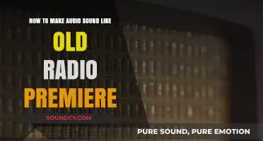 Revive Vintage Vibes: Crafting Old Radio Premiere Audio Effects