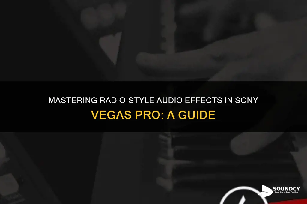 how to make audio sound like radio sony vegas
