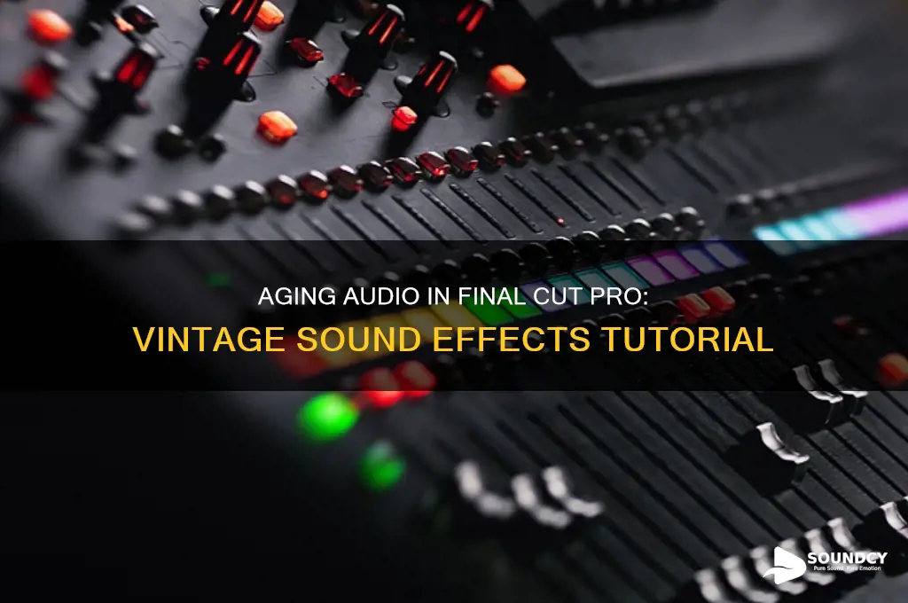 how to make audio sound old final cut pro
