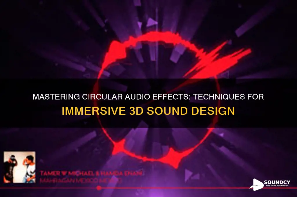 how to make audio that sounds like its circling