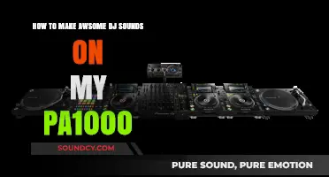 Mastering DJ Sounds: Unleash Your PA1000's Full Potential with Creative Techniques
