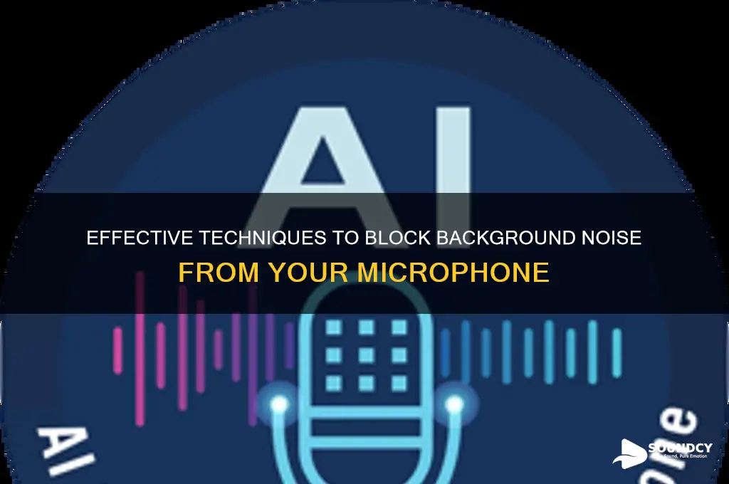 how to make background sounds not come through mic