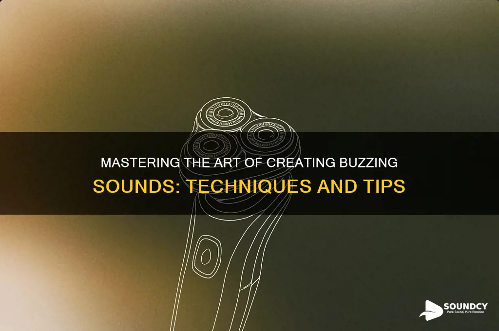 how to make buzzing sound