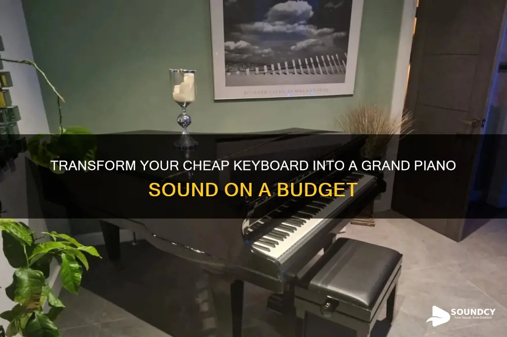 how to make cheap keyboard sound like grand piano