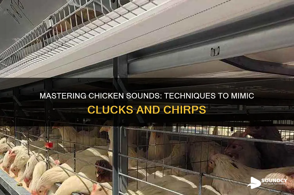 how to make chicken sound