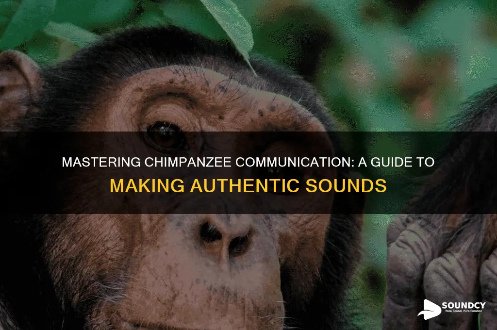 how to make chimpanzee sounds