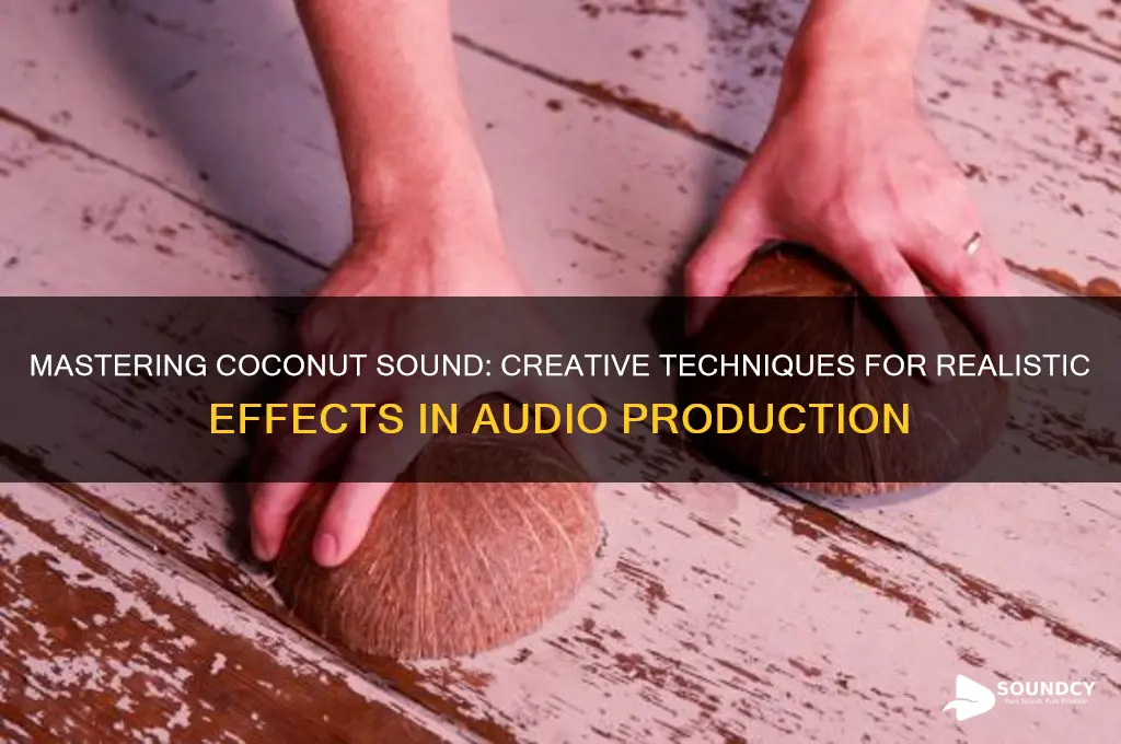 how to make coconut sound