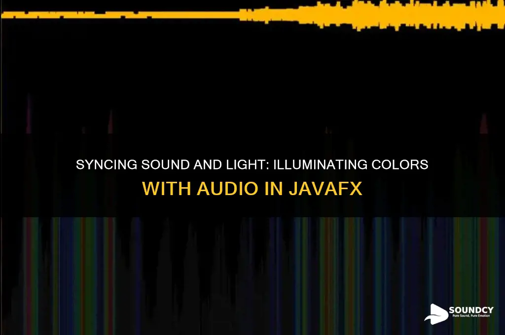 how to make colors illuminate to sounds in javafx