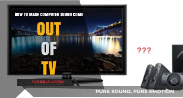 Connect Your Computer to TV for Enhanced Audio Output