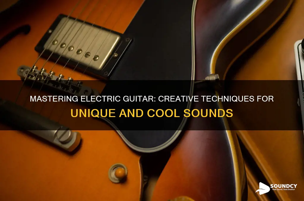 how to make cool sounds with an electric guitar
