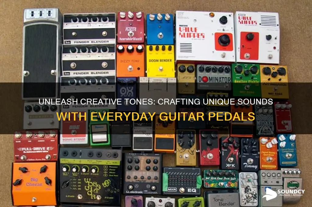 how to make cool sounds with common guitar pedals