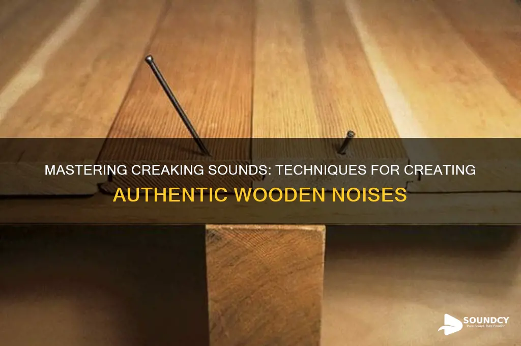 how to make creaking sound