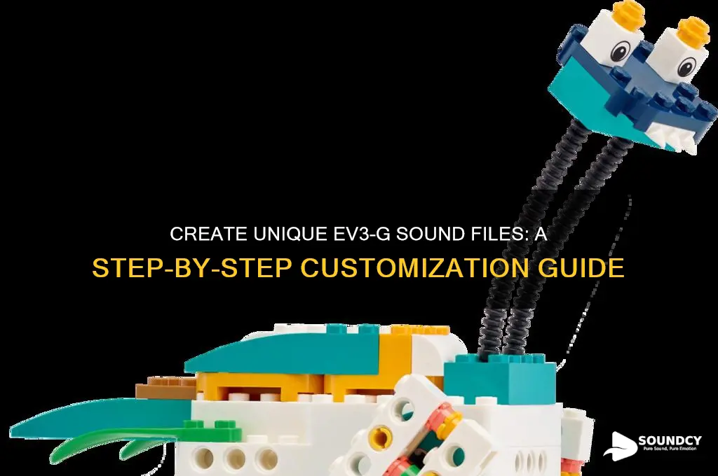 how to make custom sound files in ev3 g