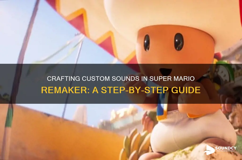 how to make custom sounds in super mario remaker