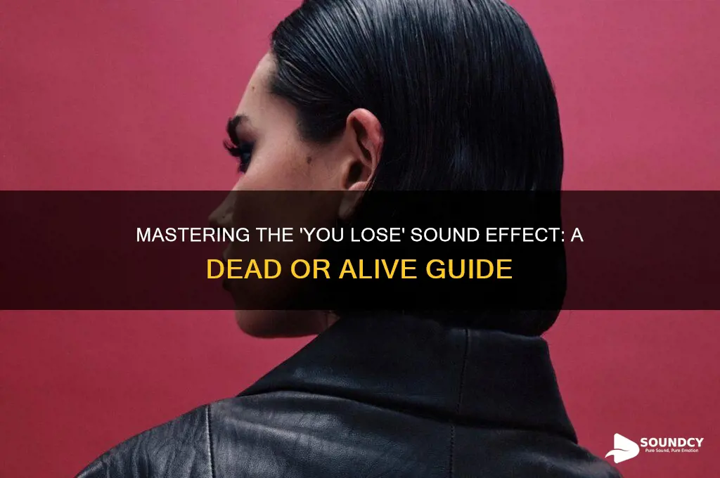how to make dead or alive you lose sound